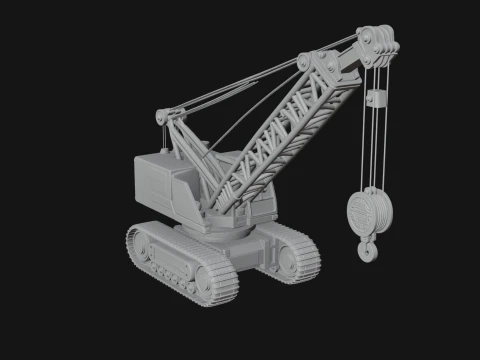 Crawler Crane Model Design 3 - 3D Print Model 3D Print Model