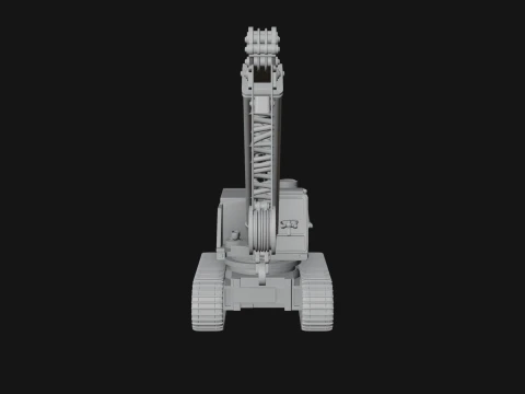 Crawler Crane Model Design 3 - 3D Print Model 3D Print Model