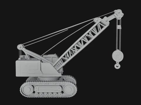 Crawler Crane Model Design 3 - 3D Print Model 3D Print Model