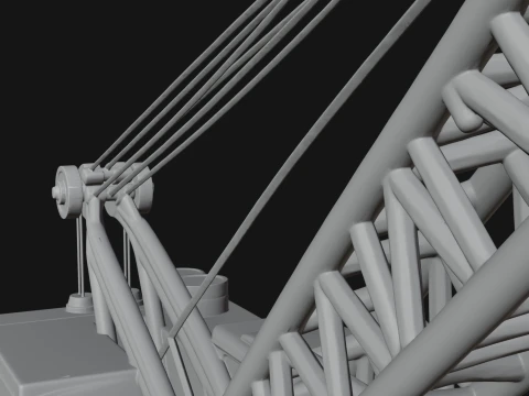 Crawler Crane Model Design 3 - 3D Print Model 3D Print Model