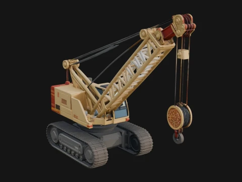 Crawler Crane Model Design 3 - 3D Print Model 3D Print Model
