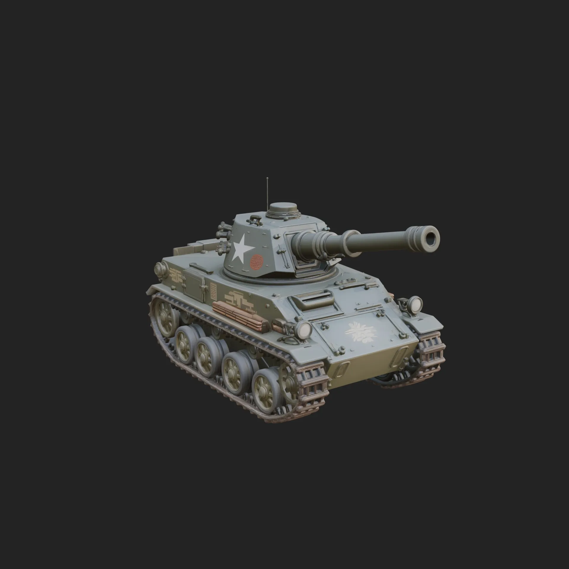 Tracked Armored Vehicle Model Design 7 - 3D Print Model 3D Print Model .c4d .max .obj .3ds .fbx .stl .blend 