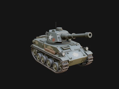 Tracked Armored Vehicle Model Design 7 - 3D Print Model 3Dプリントモデル