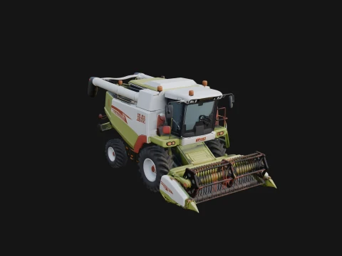 Combine Harvester Model Design 12 - 3D Print Model Modelo de impresión 3D
