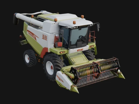 Combine Harvester Model Design 12 - 3D Print Model 3D Baskı Modeli