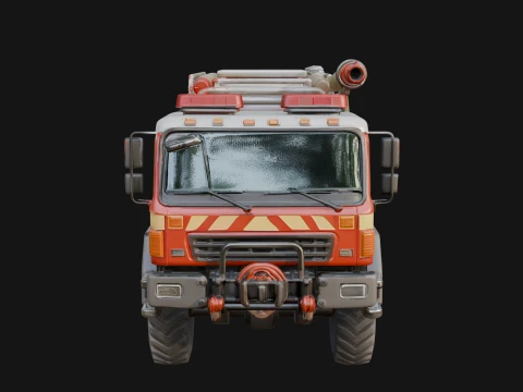 Fire Engine Model Design 8 - 3D Print Model 3D Print Model