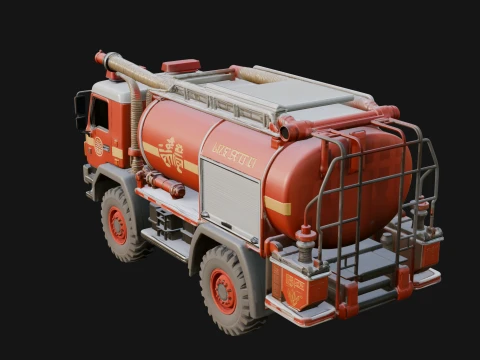 Fire Engine Model Design 8 - 3D Print Model 3D Print Model