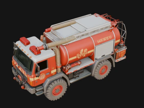 Fire Engine Model Design 8 - 3D Print Model 3D Print Model