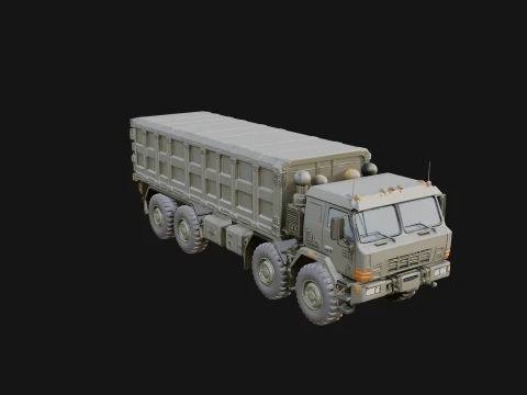 Military Cargo Truck Model Design 6 - 3D Print Model 3D printmodel