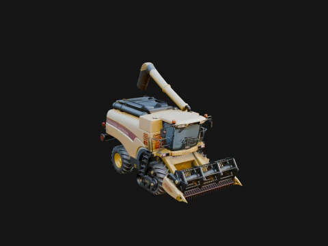 Combine Harvester Model Design 13 - 3D Print Model 3Dプリントモデル