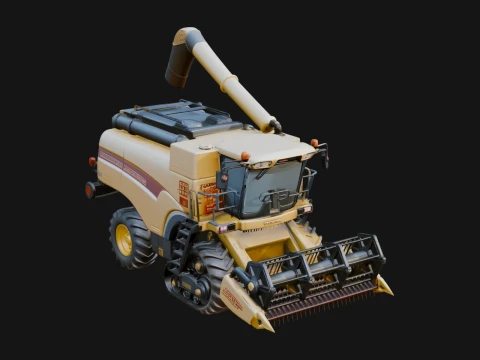 Combine Harvester Model Design 13 - 3D Print Model 3D Print Model