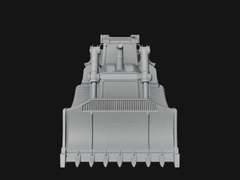 Crawler Bulldozer Model Design 4 - 3D Print Model 3D Print Model
