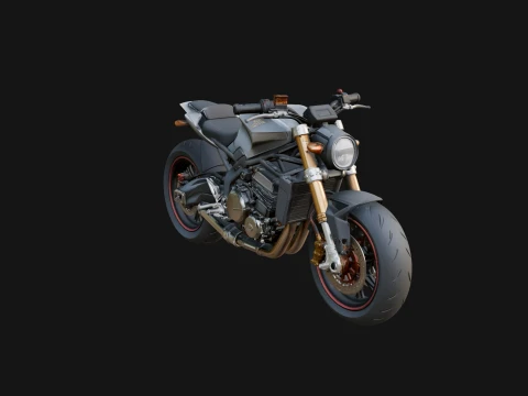 Street Fighter Motorcycle Model Design 1 - 3D Print Model 3D Print Model