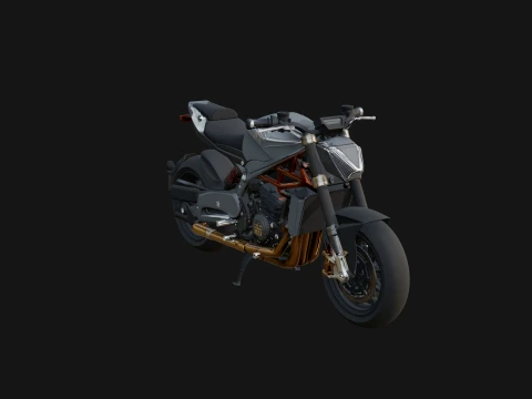 Street Fighter Motorcycle Model Design 3 - 3D Print Model 3D Print Model