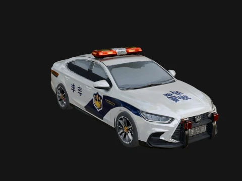 Police Patrol Car Model Design 6 - 3D Print Model 3D Print Model