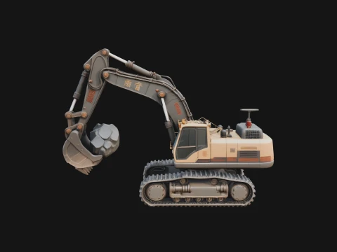 Excavator Model Design 2 - 3D Print Model 3D Print Model