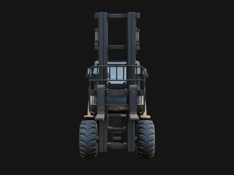 Forklift Truck Model Design 2 - 3D Print Model 3D Print Model