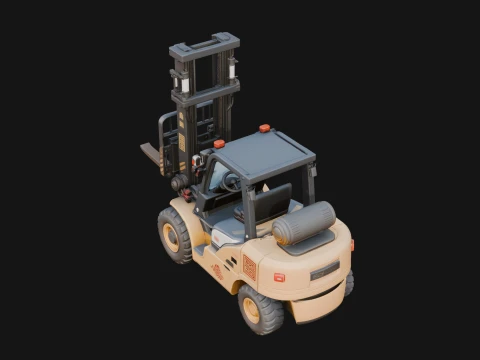 Forklift Truck Model Design 2 - 3D Print Model 3D Print Model
