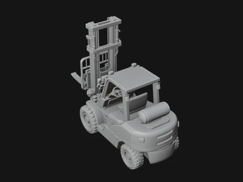 Forklift Truck Model Design 2 - 3D Print Model 3D Print Model