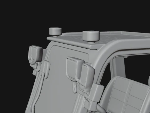 Forklift Truck Model Design 2 - 3D Print Model 3D Print Model
