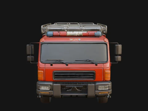 Fire Engine Model Design 9 - 3D Print Model 3D Print Model