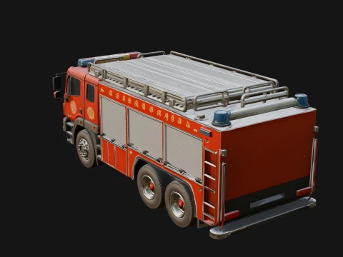 Fire Engine Model Design 9 - 3D Print Model 3D Print Model