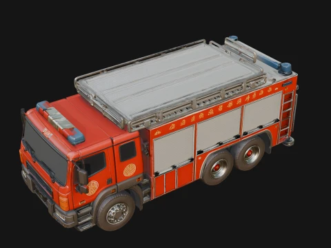 Fire Engine Model Design 9 - 3D Print Model 3D Print Model