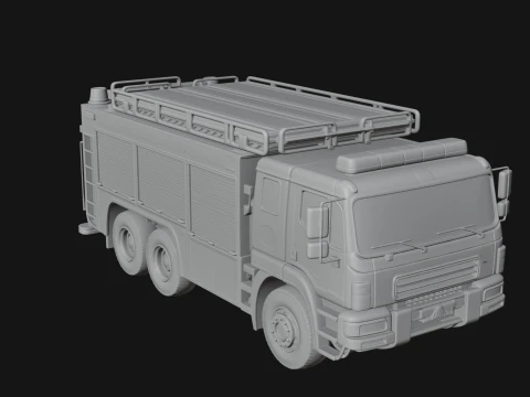 Fire Engine Model Design 9 - 3D Print Model 3D Print Model