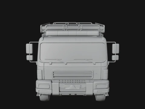 Fire Engine Model Design 9 - 3D Print Model 3D Print Model