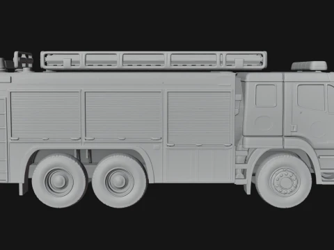 Fire Engine Model Design 9 - 3D Print Model 3D Print Model