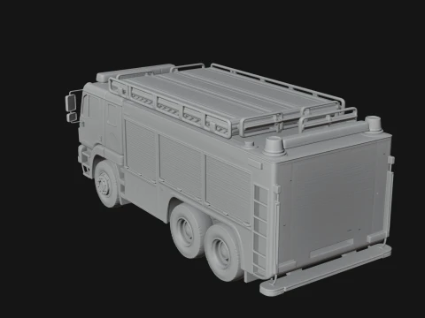 Fire Engine Model Design 9 - 3D Print Model 3D Print Model