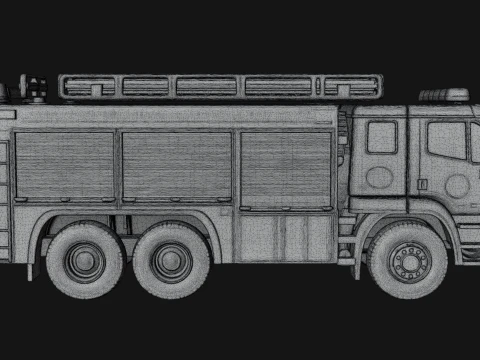 Fire Engine Model Design 9 - 3D Print Model 3D Print Model