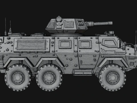 Armored Security Truck Model Design 11 - 3D Print Model 3D Print Model