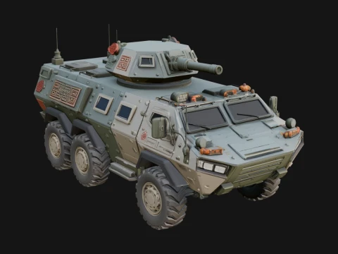 Armored Security Truck Model Design 11 - 3D Print Model 3D printmodel