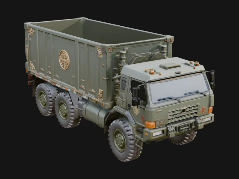 Military Cargo Truck Model Design 10 - 3D Print Model Model do druku 3D