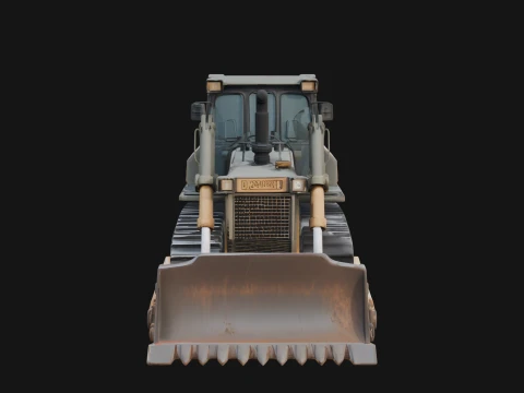 Crawler Bulldozer Model Design 5 - 3D Print Model 3D Print Model