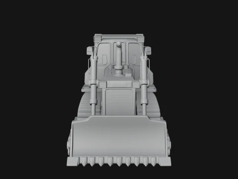 Crawler Bulldozer Model Design 5 - 3D Print Model 3D Print Model