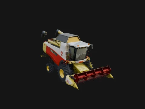 Combine Harvester Model Design 14 - 3D Print Model Modelo de impresión 3D