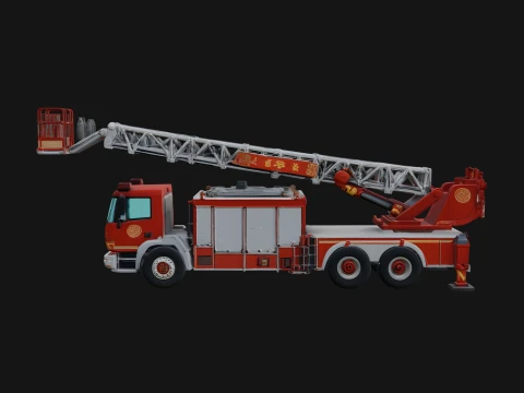 Fire Engine Model Design 10 - 3D Print Model 3D Print Model