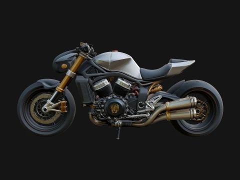 Street Fighter Motorcycle Model Design 4 - 3D Print Model 3D Print Model