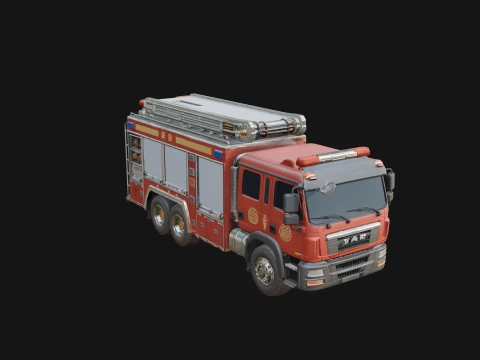 Fire Engine Model Design 11 - 3D Print Model Modelo de impresión 3D