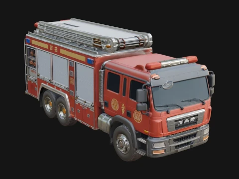Fire Engine Model Design 11 - 3D Print Model 3D Print Model
