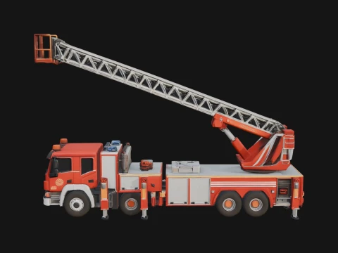 Fire Engine Model Design 12 - 3D Print Model 3D Print Model