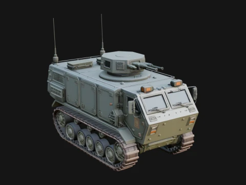 Tracked Armored Vehicle Model Design 10 - 3D Print Model Model do druku 3D