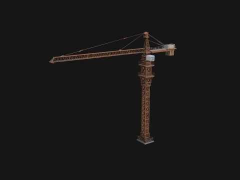 Tower Crane Model Design 2 - 3D Print Model 3Dプリントモデル