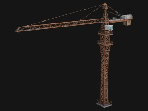 Tower Crane Model Design 2 - 3D Print Model 3D Print Model