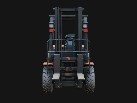 Forklift Truck Model Design 3 - 3D Print Model 3D Print Model