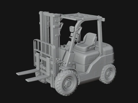 Forklift Truck Model Design 3 - 3D Print Model 3D Print Model