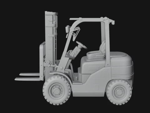 Forklift Truck Model Design 3 - 3D Print Model 3D Print Model