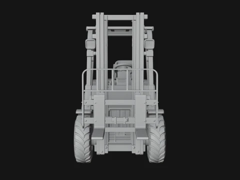 Forklift Truck Model Design 3 - 3D Print Model 3D Print Model